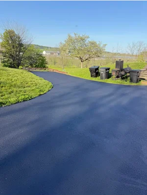 Finished asphalt project after professional maintenance, result 9